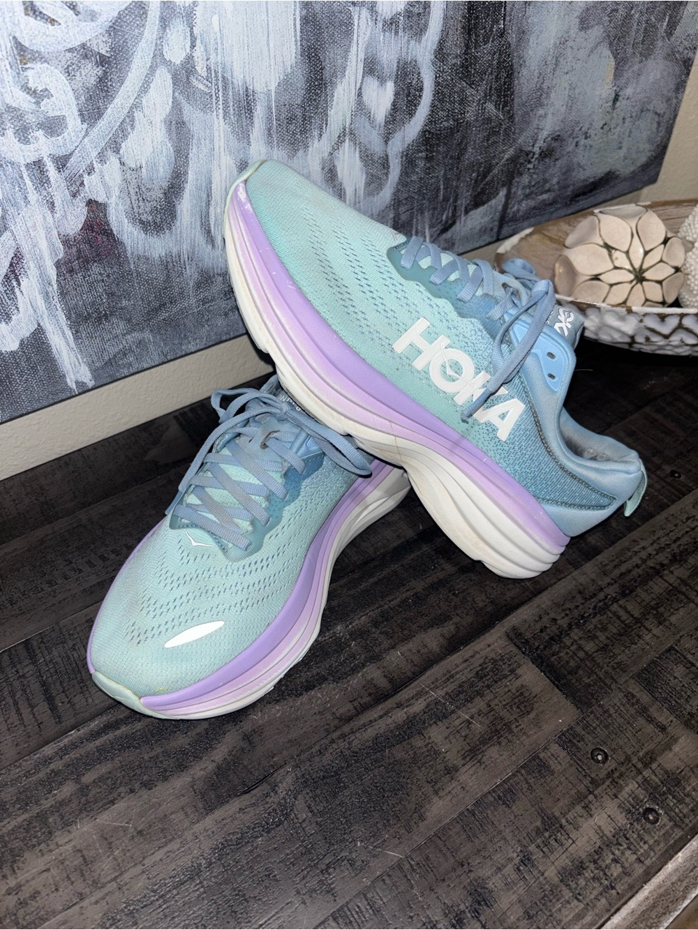 HOKA Bondi 8 running shoes WOMENS SZ 9 WIDE